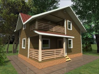 Дом из бруса 6х9 | Строительство домов в Гатчине