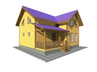 Каркасный дом 8х9 | Полутороэтажные деревянные дома 8х9