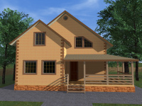 Каркасный дом 8х9 | Полутороэтажные деревянные дома